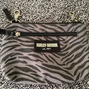 Harley-Davidson Zebra Pattern Wristlet